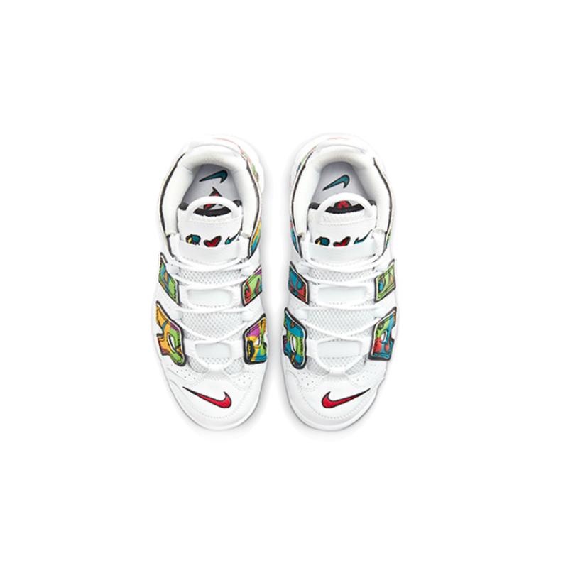 Nike Air More Uptempo Peace, Love, Swoosh GS Sneakers DM8155-100