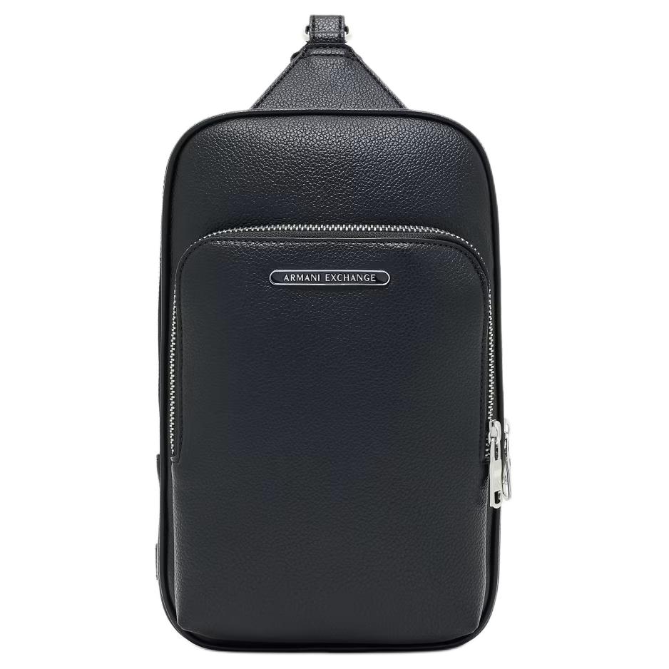 New ARMANI EXCHANGEAE Polyester Sling Bag Men's Black XM000843-AF12134-UC001