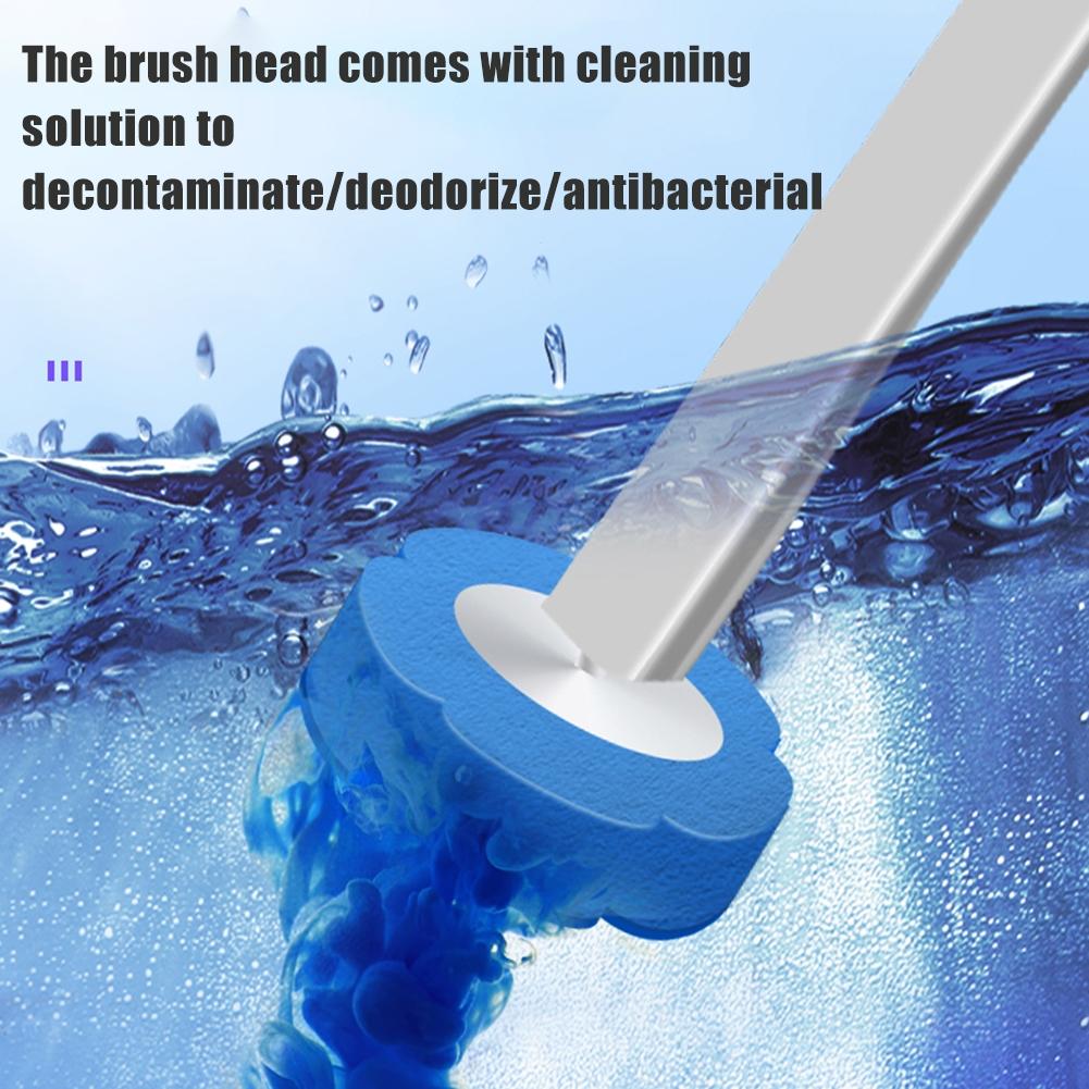 Disposable Toilet Brush Head, 6/12/24PCS Disposable Replacement Brush Head Set