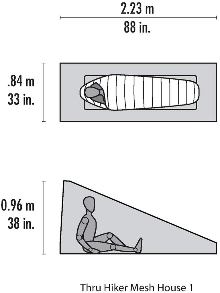 MSR Outdoor Shelter Thru Hiker Mesh House 1 1 Mountain Climbing Japanese 37018 (for Person) [Genuine Product]