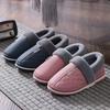 Waterproof Bag and Outer Wear Leather Cotton Shoes, Home Thick-soled Warm Winter Non-slip Cotton Slippers for Men and Women