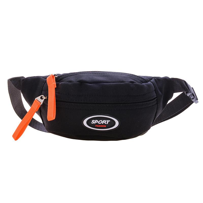 Trendy Stylish Kids Crossbody Bag Modern Nylon Sling Bag Ideal For Daily Use чёрный