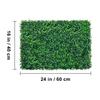 Artificial Boxwood Panel 24" X 16" UV 24pcs Boxwood Hedge Wall Panels Artificial Grass Backdrop Wall 4 cm Green Grass Wall, Fake Hedge for Decor