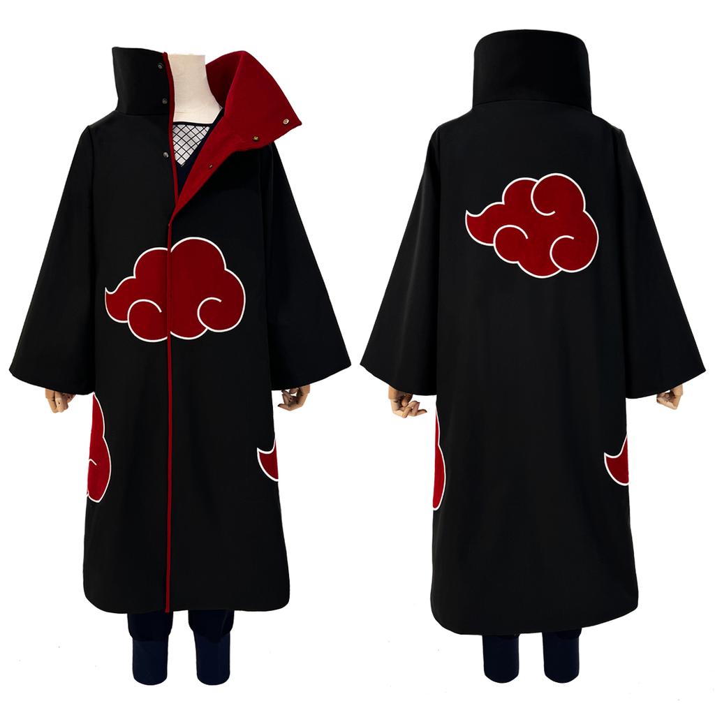 HOLOUN Anime Uchiha Itachi Uchiha Sasuke Cosplay Kostým Výšivka Plášť Tým Jestřáb Pain Konan Sasori Halloween Vánoce S-2XL