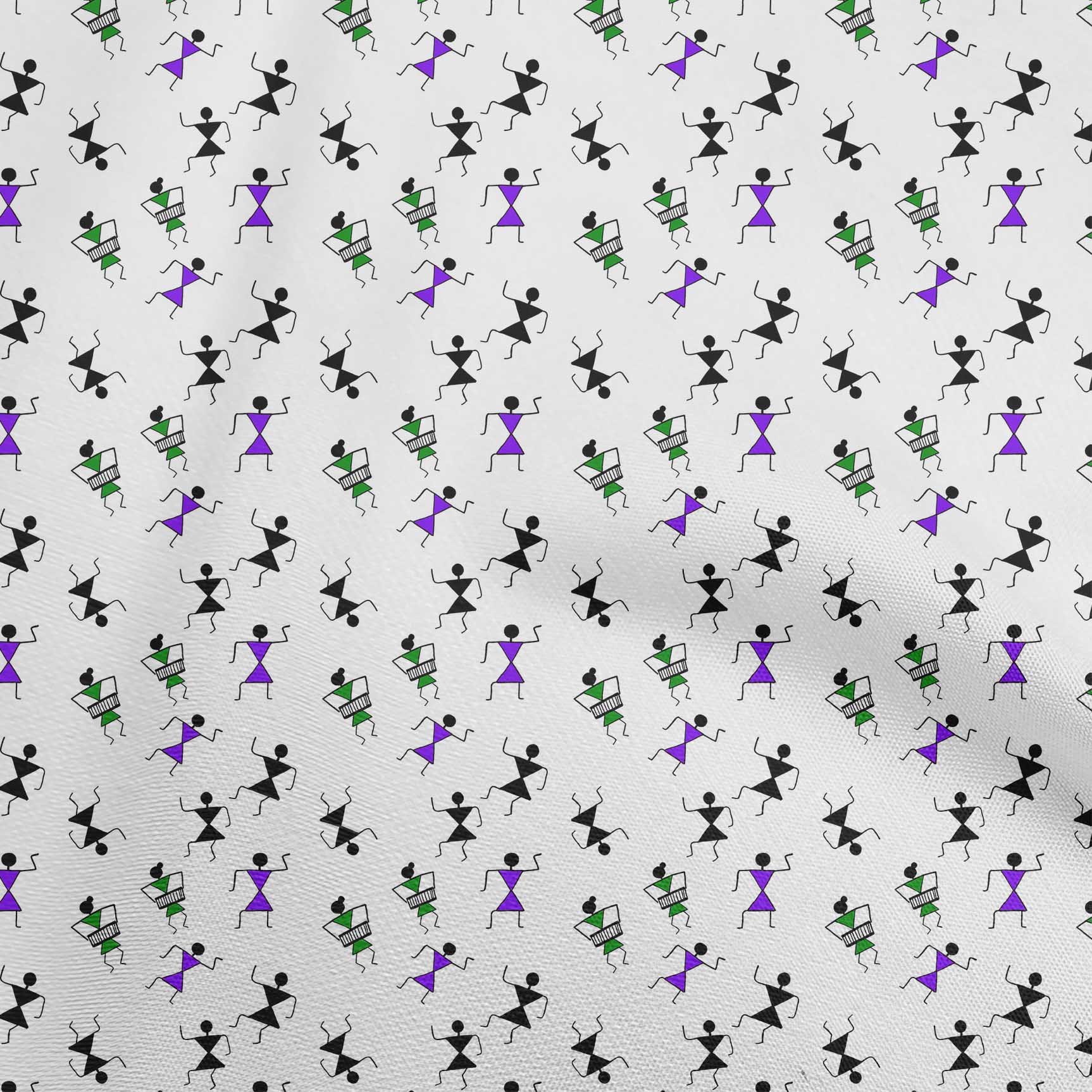 

OneOone Cotton Flex Orange Fabric Asian Floral Block Quilting Materials Print Швейна тканина у дворі 40 дюймів 42 Inch Wide - Viscose Chiffon фіолетовий