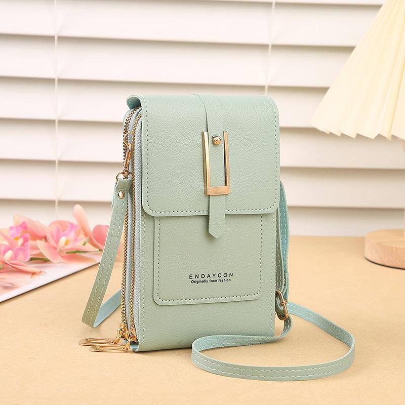 1PC Dámské tašky Měkké peněženky Dotykový displej Mobilní telefon Kabelka Crossbody Ramenní popruh pro ženy