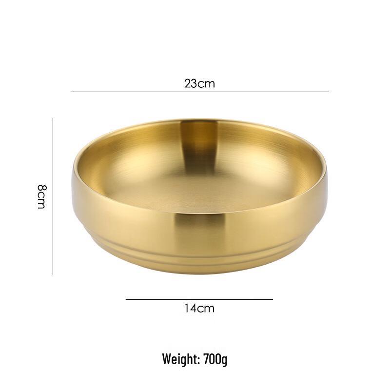 Utool Double-Layer Insulated Golden Bowl