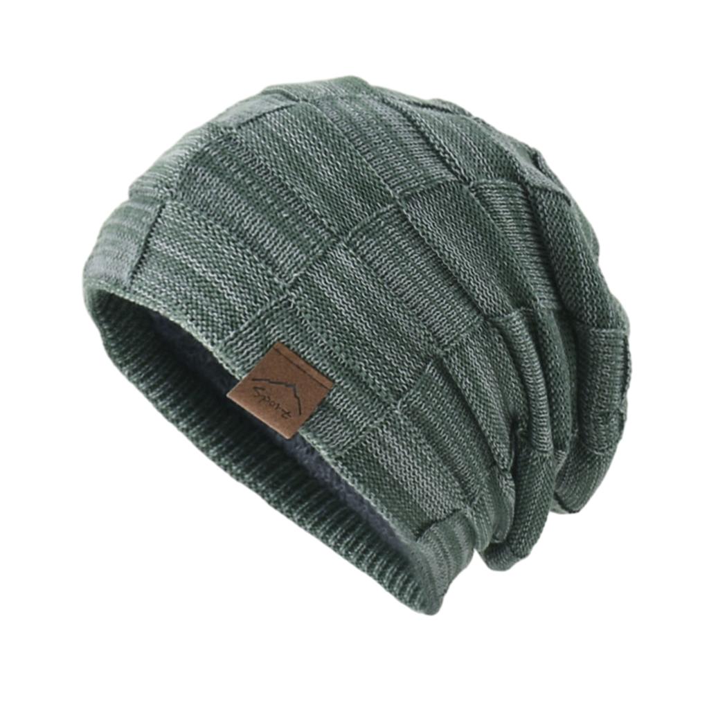Winter Teenagers Beanie Hat Slouchy Plush Liner Hat Checkered Pattern Hat Adult Winter Shopping Taking Photo Supplies