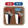 Doshisha Tumbler with Lid Convenience Store Mug Direct Type Vacuum Insulated Direct Drip 360ml White CBCT400WH