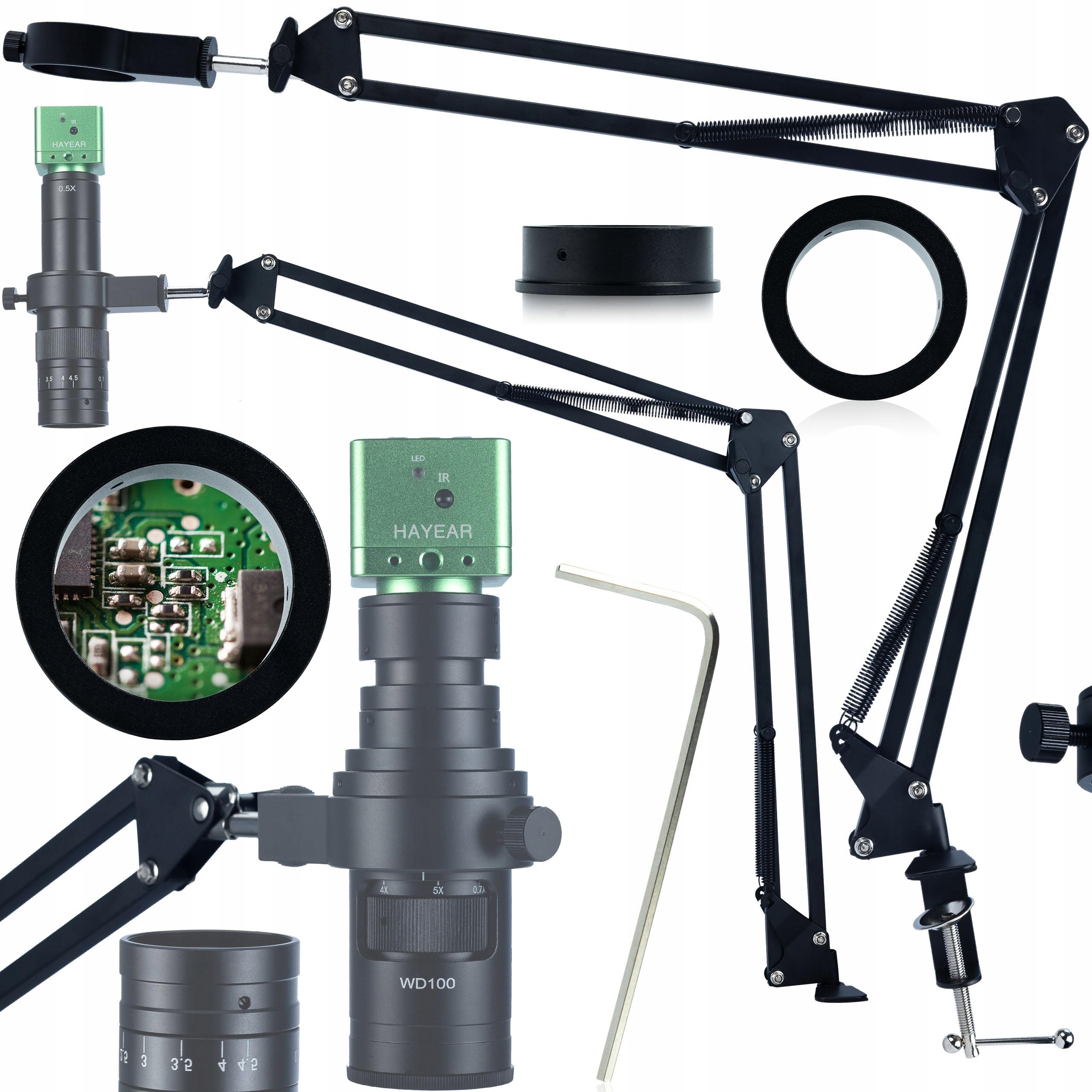 

Rosfix Ramię Wysięgnikowe Mikroskopowe – Regulowane Aluminium M42 | Kompatybilne z ODM-100X 100x Planets PRO | Idealne do Lutowania i Inspekcji PCB