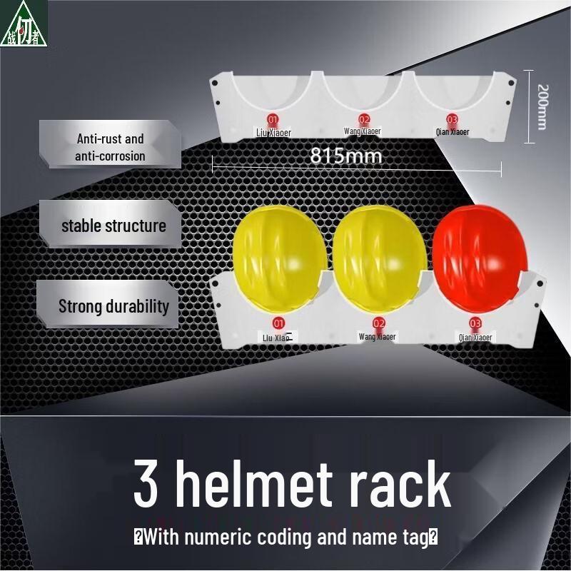 Reinforced Safety Helmet Storage & Display Rack