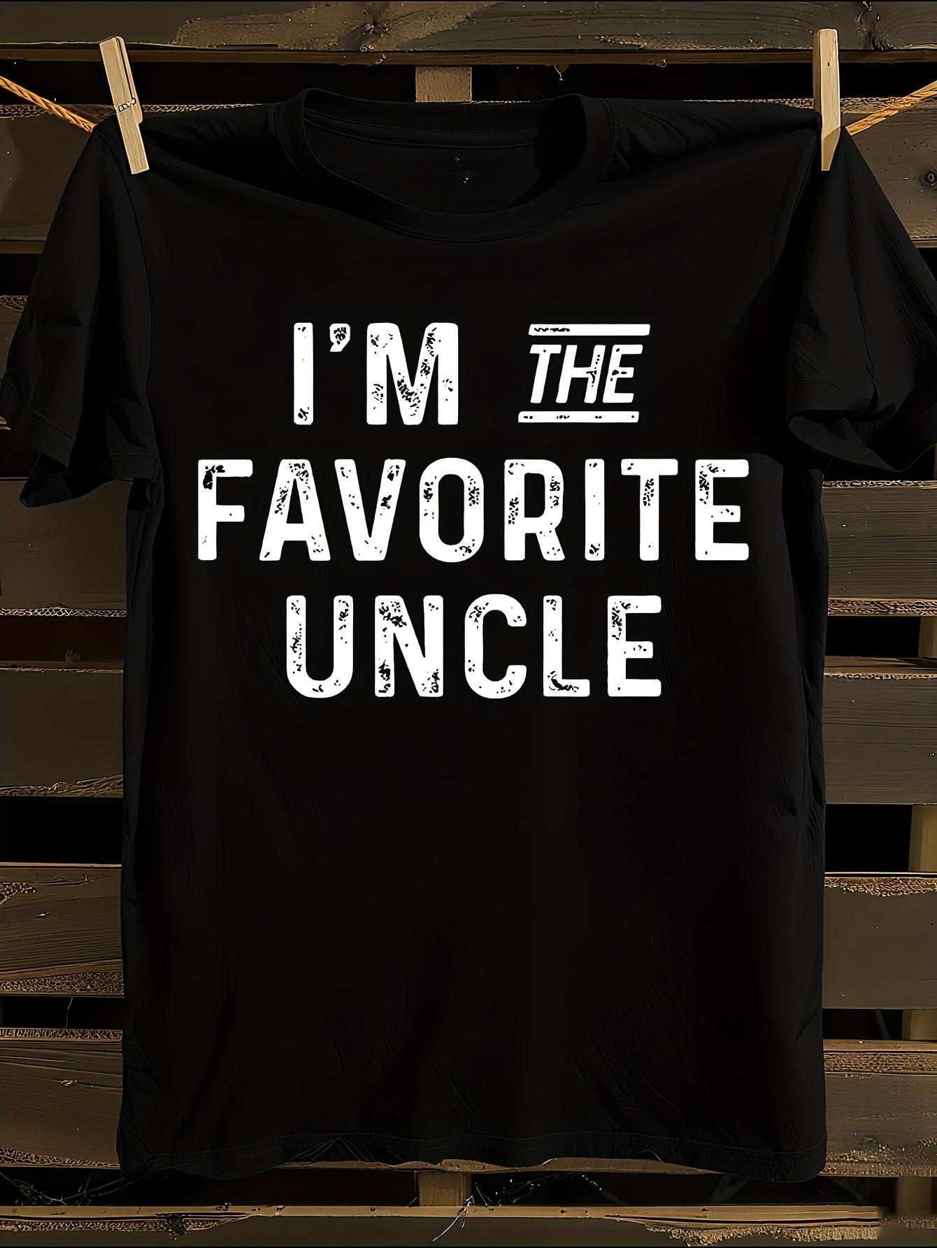 Funny I m The Favorite Uncle Graphic Tshirt XL