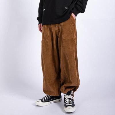 Hip-Hop-Cordhose mit weitem Bein für Herren, Mode, Retro-Streetwear, lockere Freizeithose in Übergröße