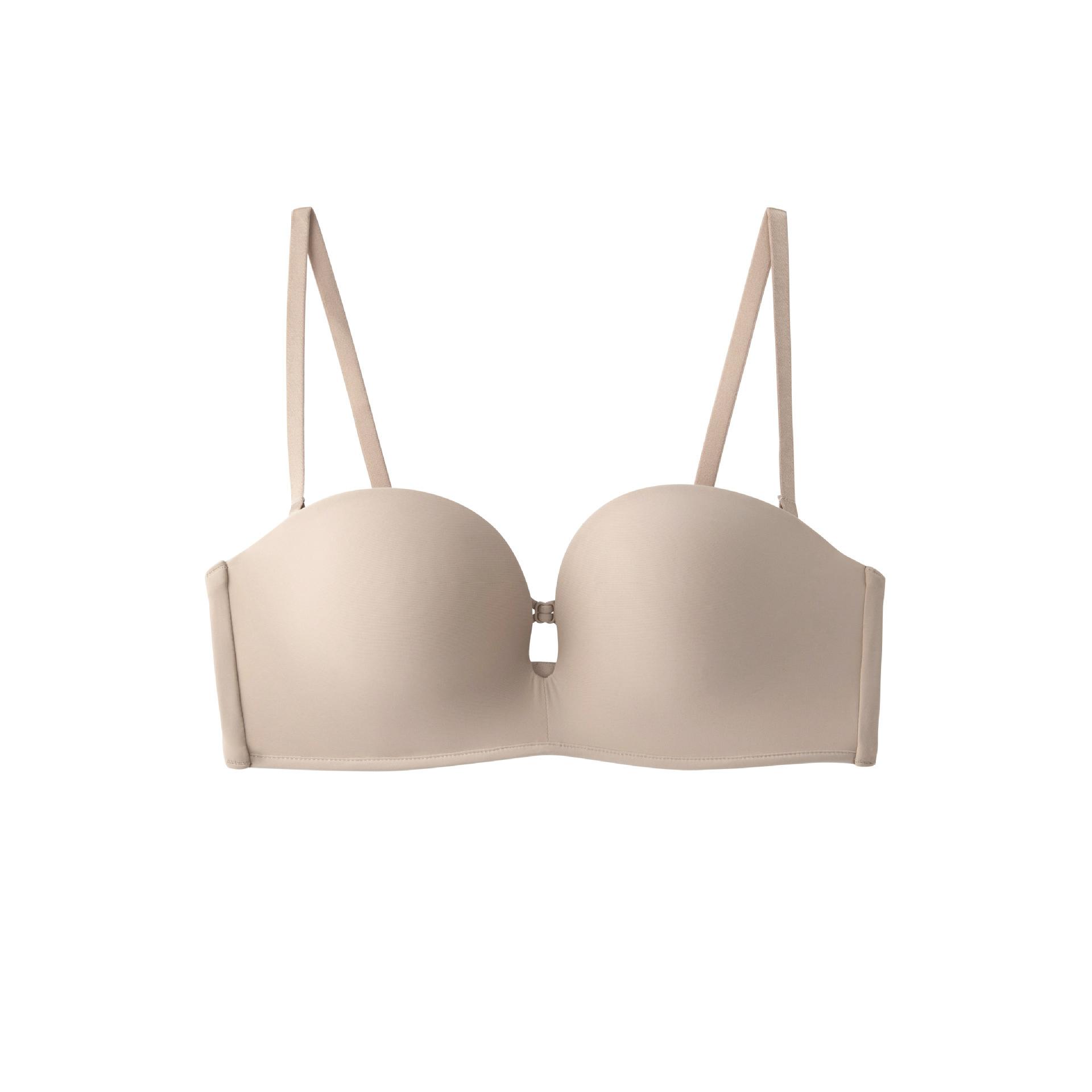 

Removable shoulder straps, beautiful back underwear, women s small breasts gather, summer thin non-slip tube top bra, invisible soft steel ring bra 85C/38C