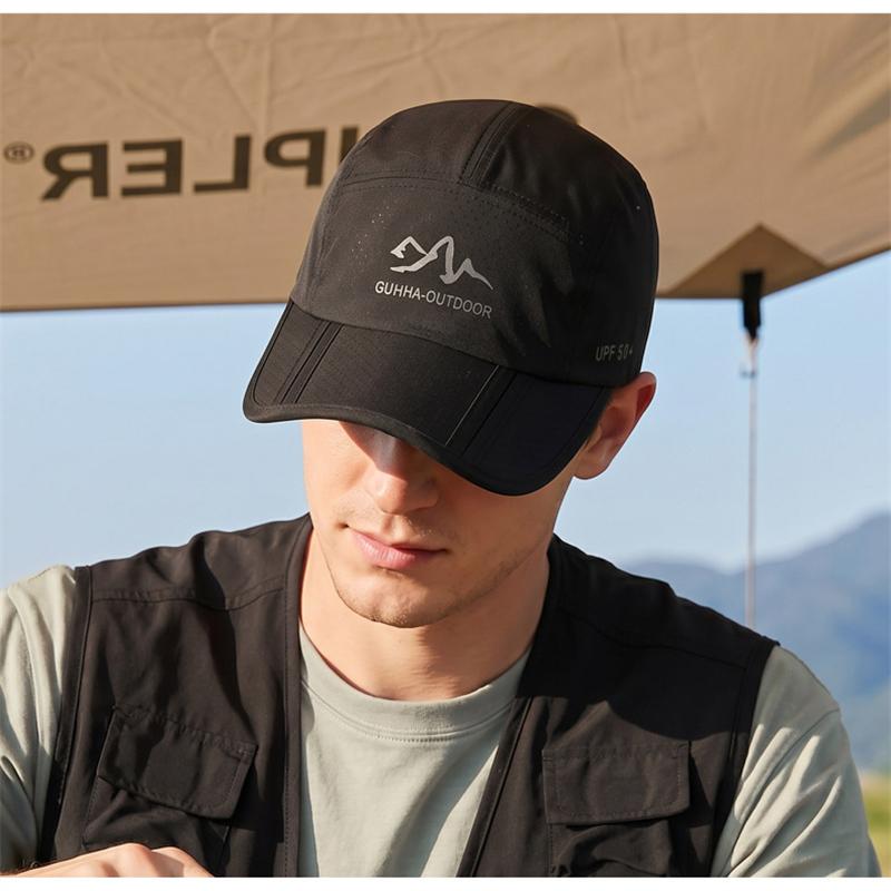 Summer Outdoor Sun Protection Quick-Drying Baseball Cap Men Breathable Sun Hat Fishing Cap