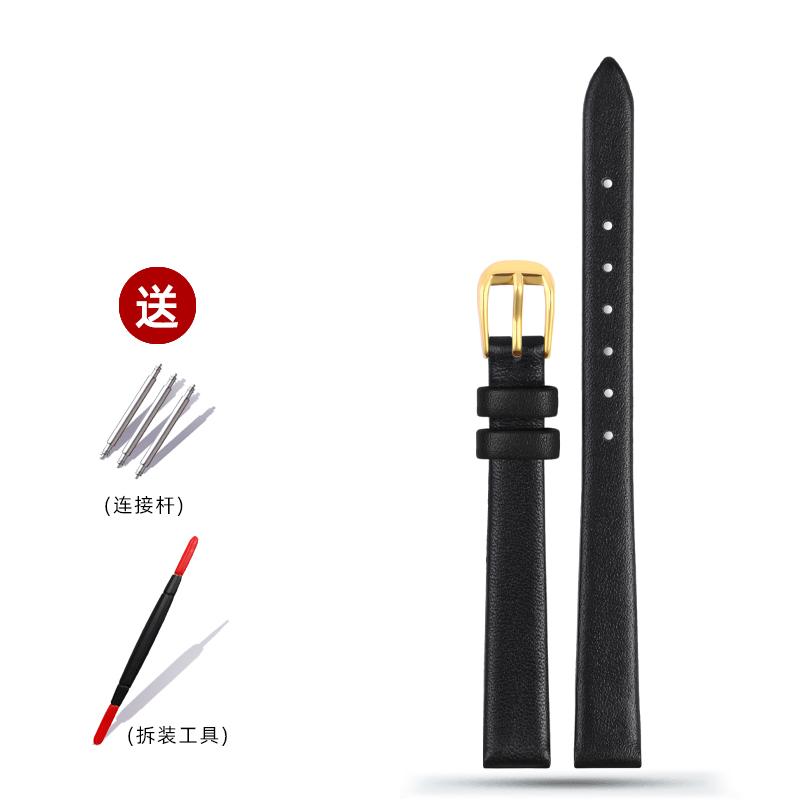 

Soft Elegant Geunine Leather Strap Women Watch Band 6mm 8mm 10mm 12mm 14mm Small Size Width First Layer Cowhide Lady Watchband 10mm