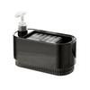 Plastic Kitchen Soap Dispenser with Sponge Holder Manual Press Soap Box  Countertop
