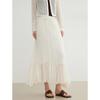 ELLE French Textured Pleated Midi Skirt
