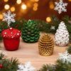 DIY Christmas Cedar Cone Mold Silicone Easy-to-release Oil Pine Cone Candle Mold Decorative Ornaments 3D Plaster Mold