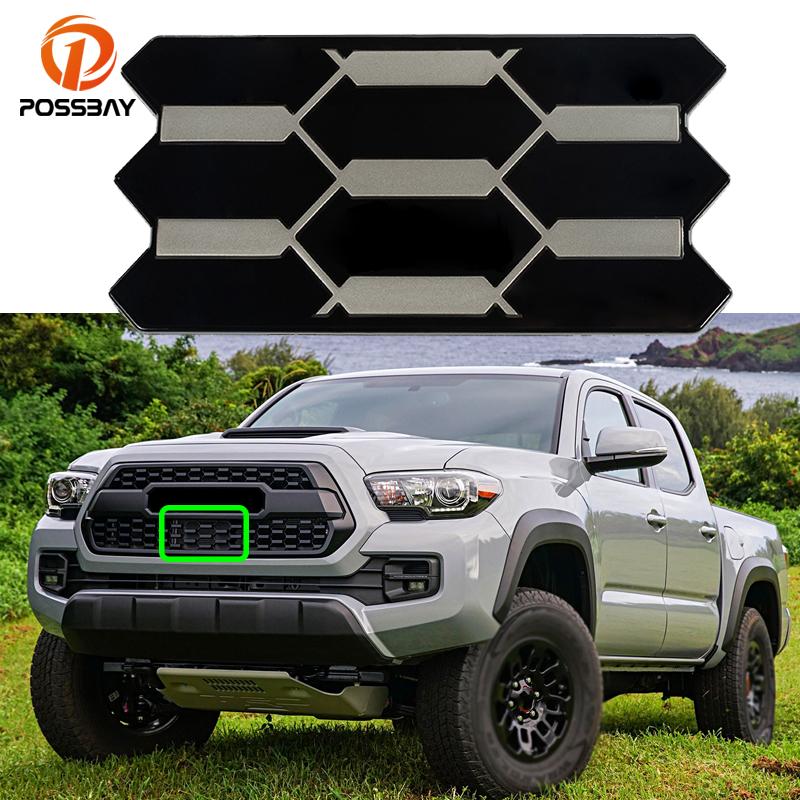 

Передняя решетка автомобиля, крышка датчика радиатора для Toyota Tacoma Crew Cab 2018, черный экстерьер