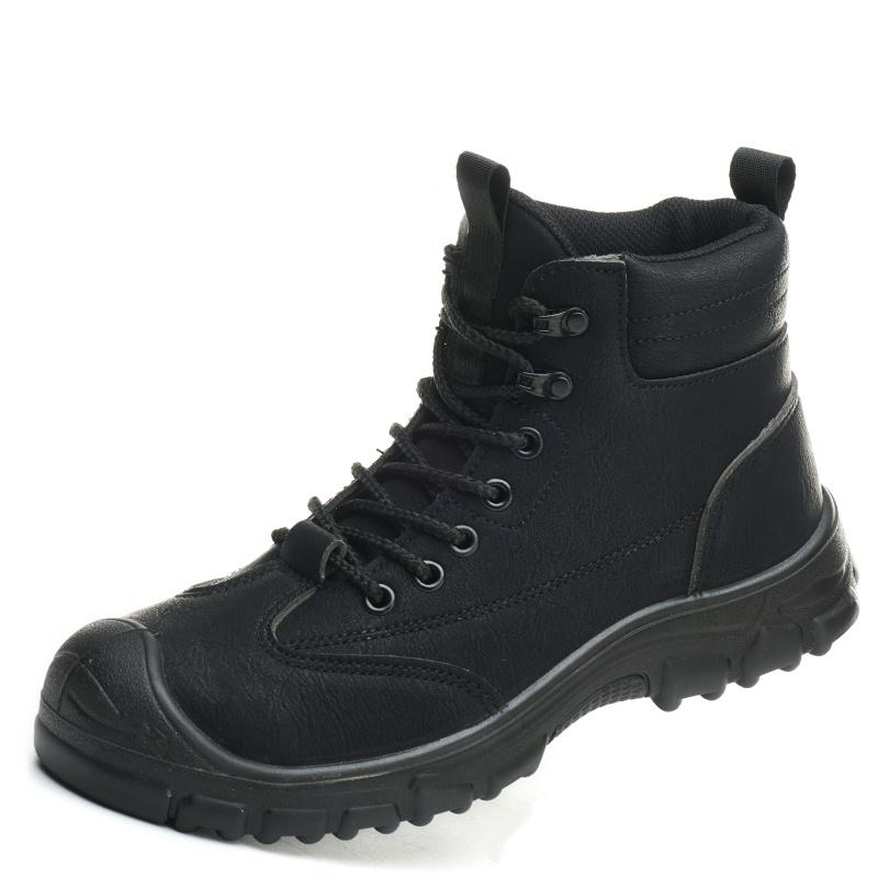 Winter Work Safety Boots Men Women Warm Plush Steel Toe Safety Shoes Puncture-Proof Security Protection Work Shoes Footwear