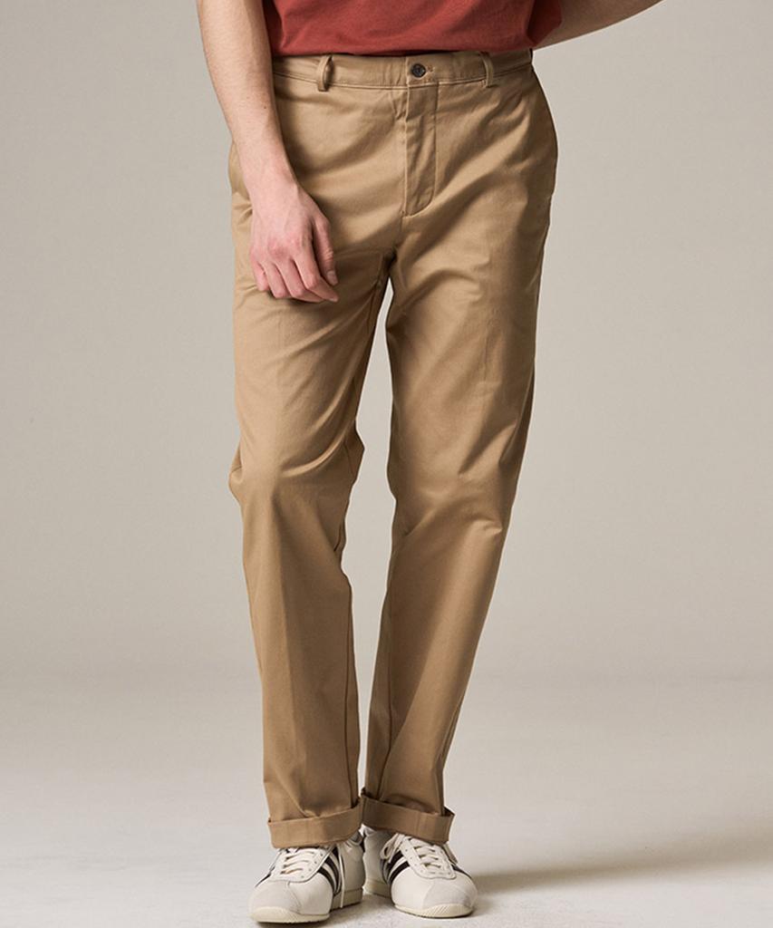 Laijeuaenbillou [Authentic] Authentic Supima 265 Regular Straight Chino Pants British Khaki