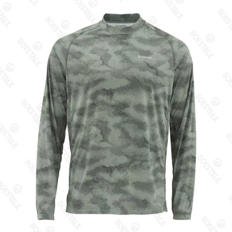 Mens Quick-Dry UV Protection Fishing T-Shirt Long Sleeve Crew Neck Summer Outdoor Angling Sports Cycling Apparel
