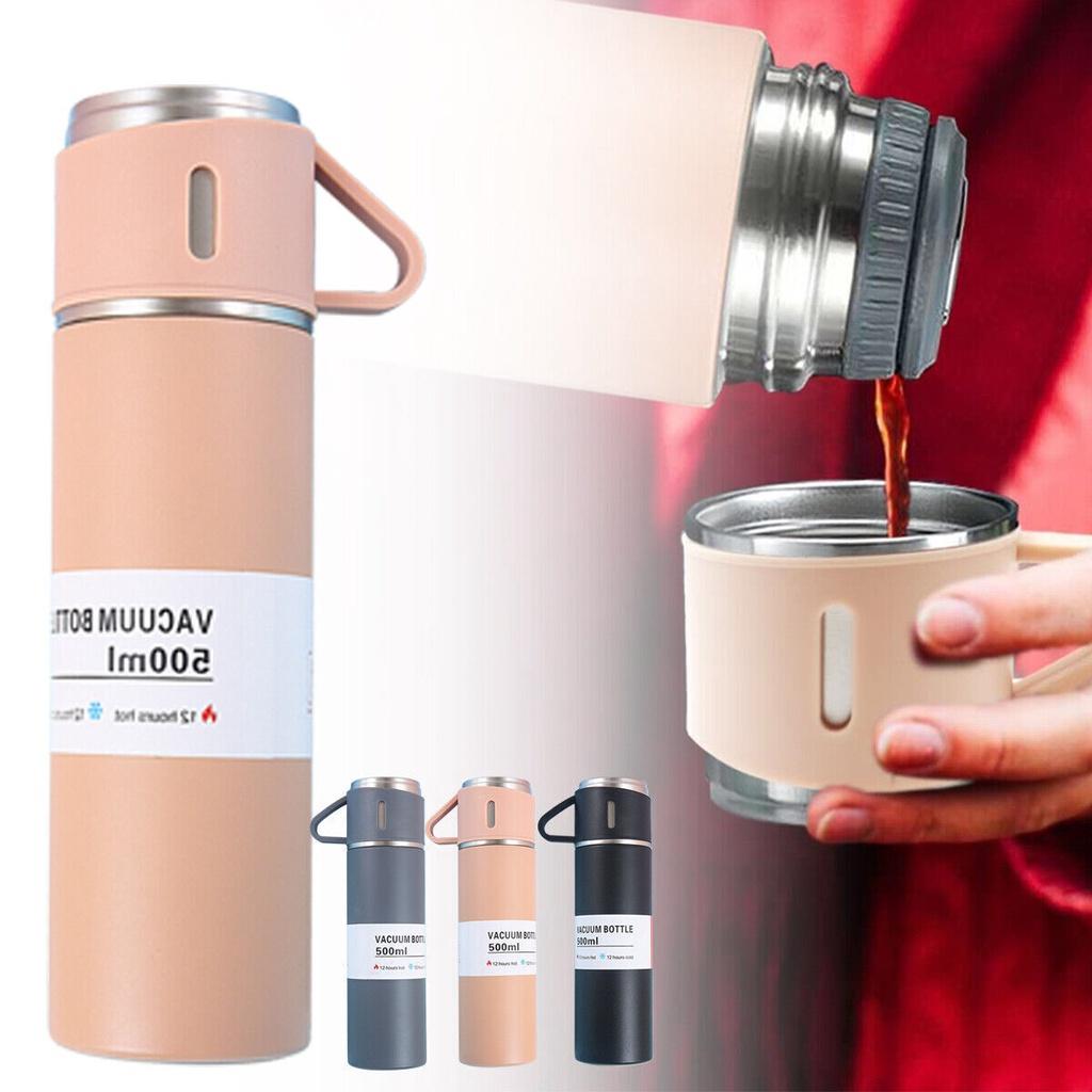 Stainless Steel Thermo Bottle Vacuum Insulated Flask With Cup For Coffee Tea