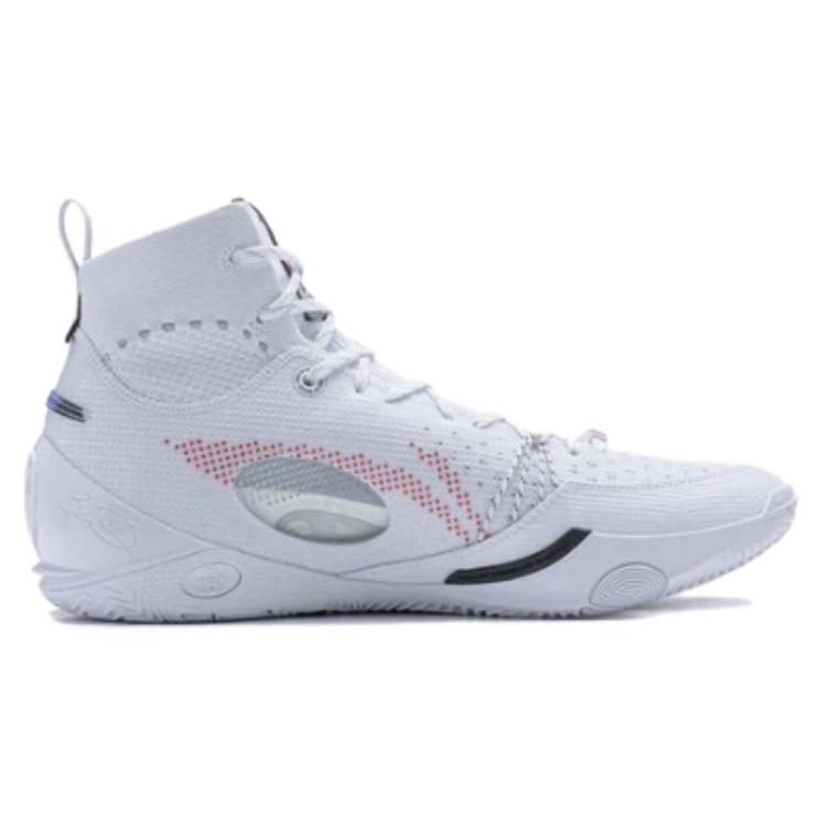 Li Ning Wade 808 Ultra Abrasion Resistant Breathable High Top Basketball Shoes Men's White ABAU013-3
