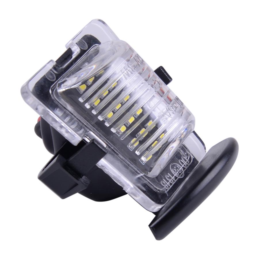 For 07-18 Jeep Wrangler JK Rear License Plate Light Bumper Lamp Clear Lens White