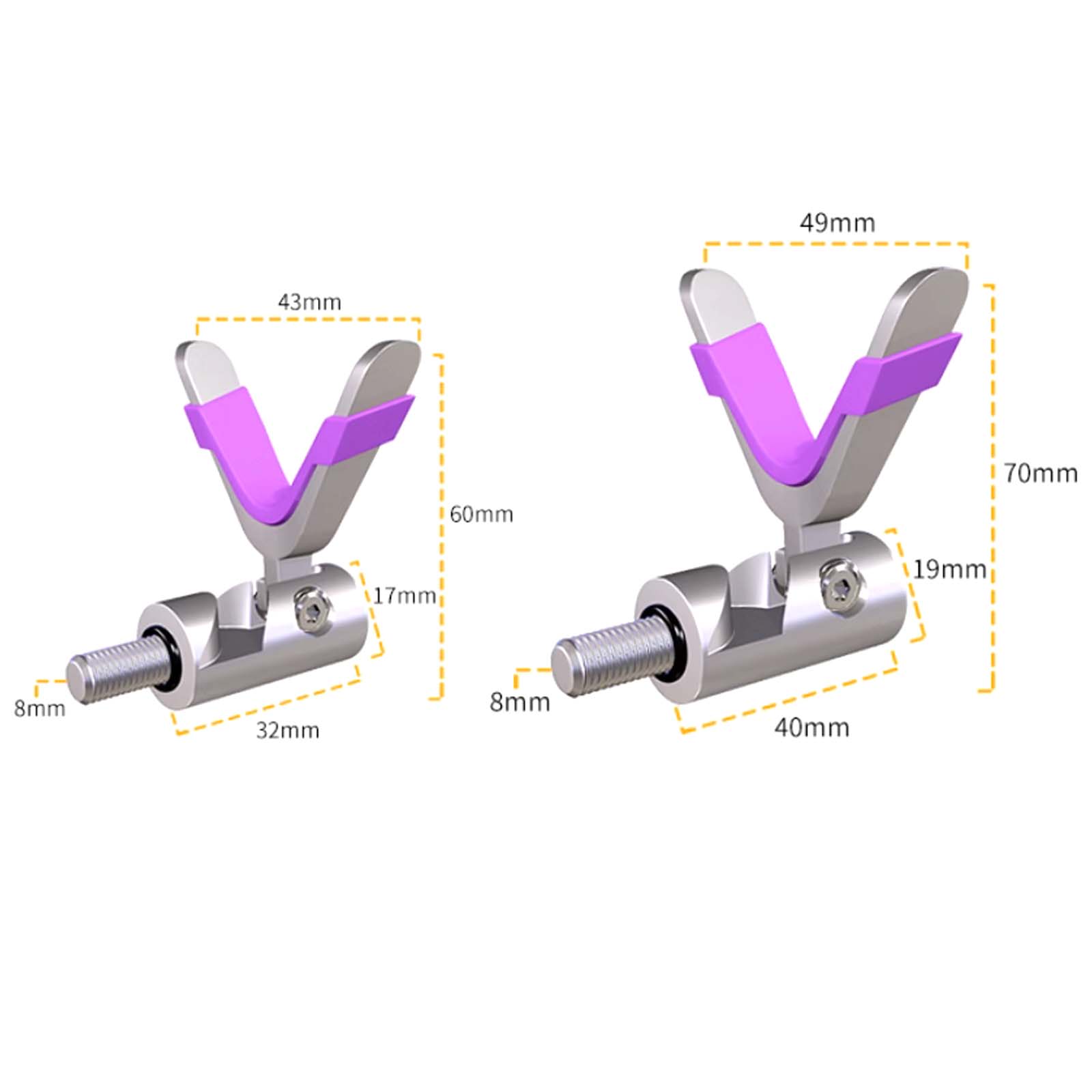 Foldable Claw Bracket Head Competitive General Accessories Anti-Slip Front Fork Head Fishing Rod Bracket Turret Rack Rod S