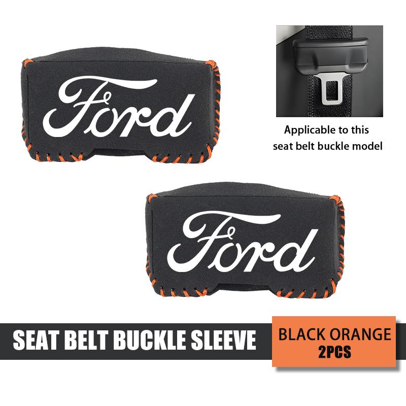 5pcs Car Seat Belt Anti Scratch Buckle Protector Cover Accessories For Ford Fiesta Ranger Mondeo Escape Ecosport Fusion Explorer