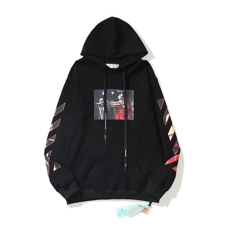 OFF-WHITE Unisex Hoodie aus Baumwoll-Frottee - Trendig & Hochwertig