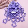 For Necklace Earrings Making 30mm 40Pcs Acrylic DIY Jewelry Material Candy Color Pendants Pentagram Star Pendant Fashion  Accessories
