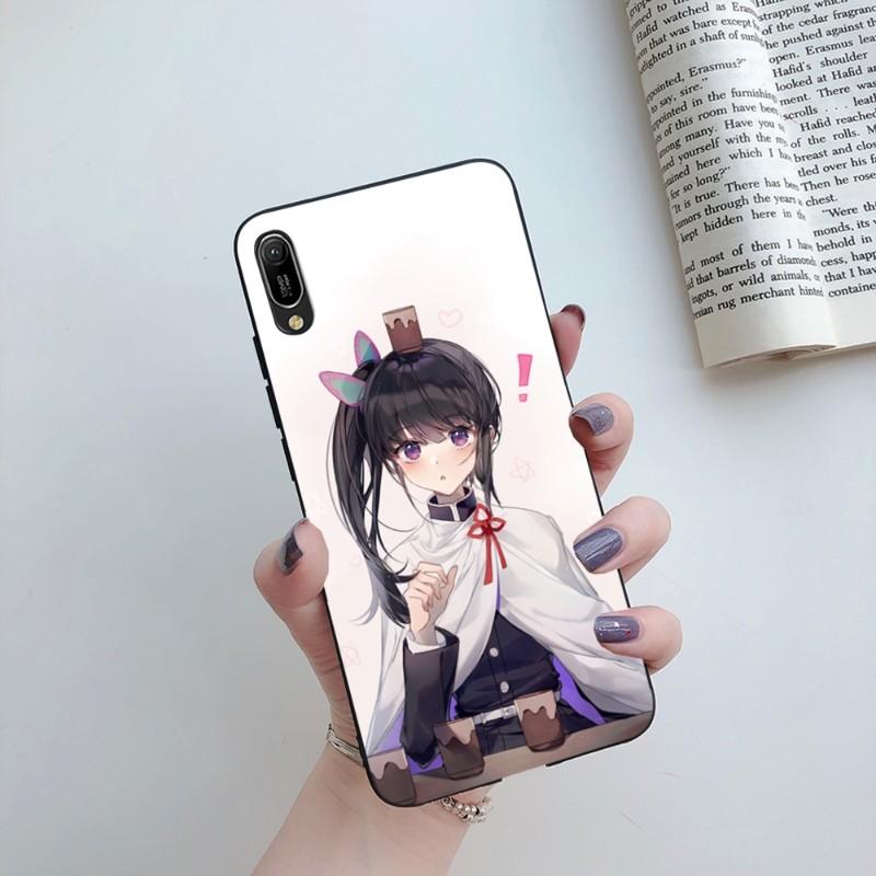 Tsuyuri Kanawo Demon Slaye Phone Case For Huawei Mate 40 30 20 10 Pro Lite Nova 9 8 5T Y7p Y7 Soft Black Phone Cover
