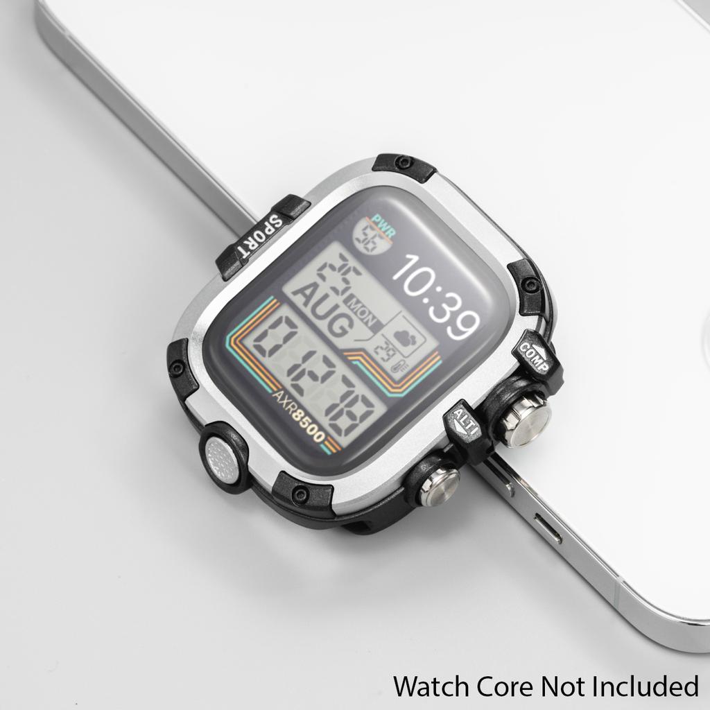 Wodoodporne Metalowe Etui Bumper na Apple Watch Ultra 49mm 46mm 45mm 44mm Pokrowiec Ochronny z Folią na iWatch Series 10 9 8 7 6 SE