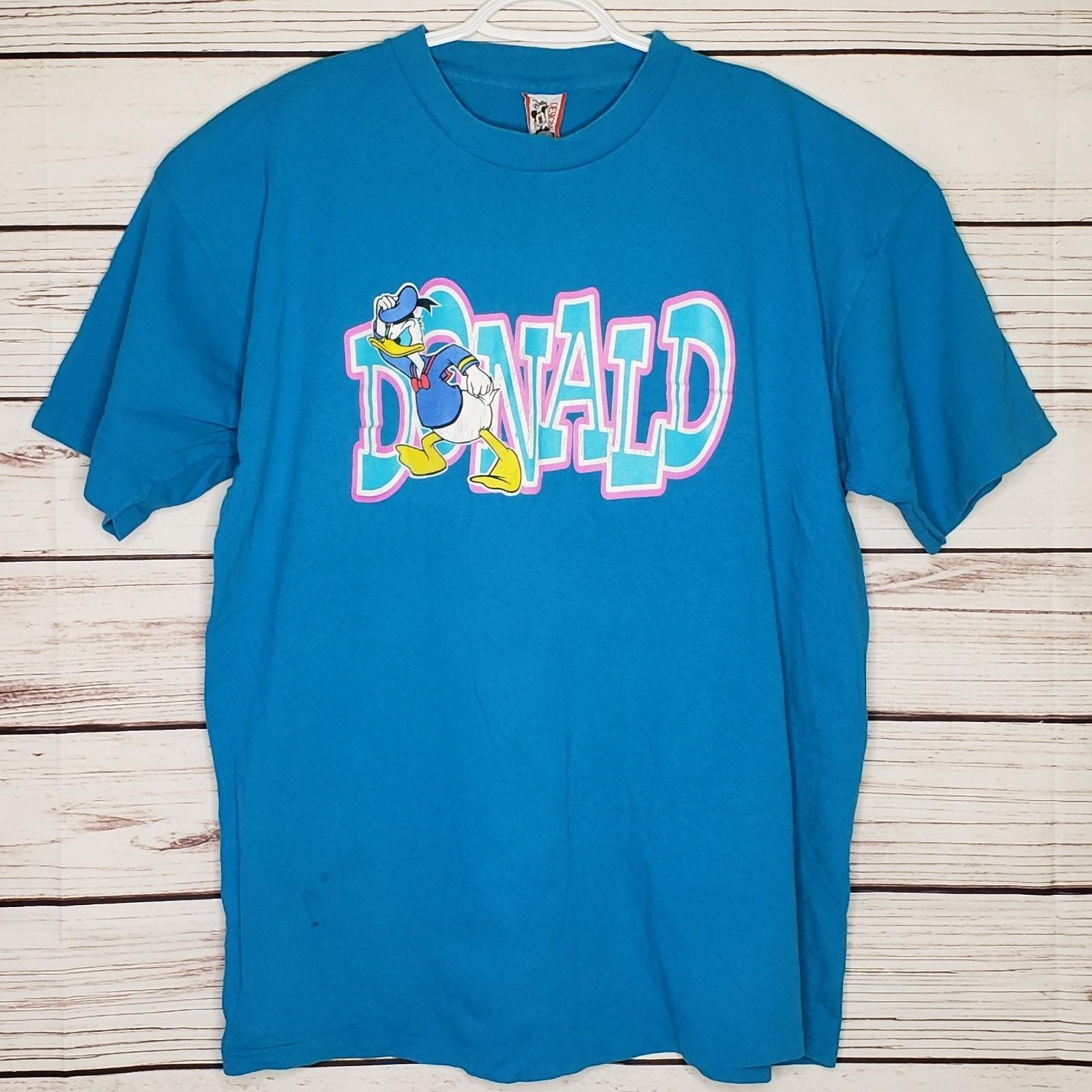 Vintage Donald Duck Walt Disney Designs Mickey Single Stitched Made In USA XL-D4 S