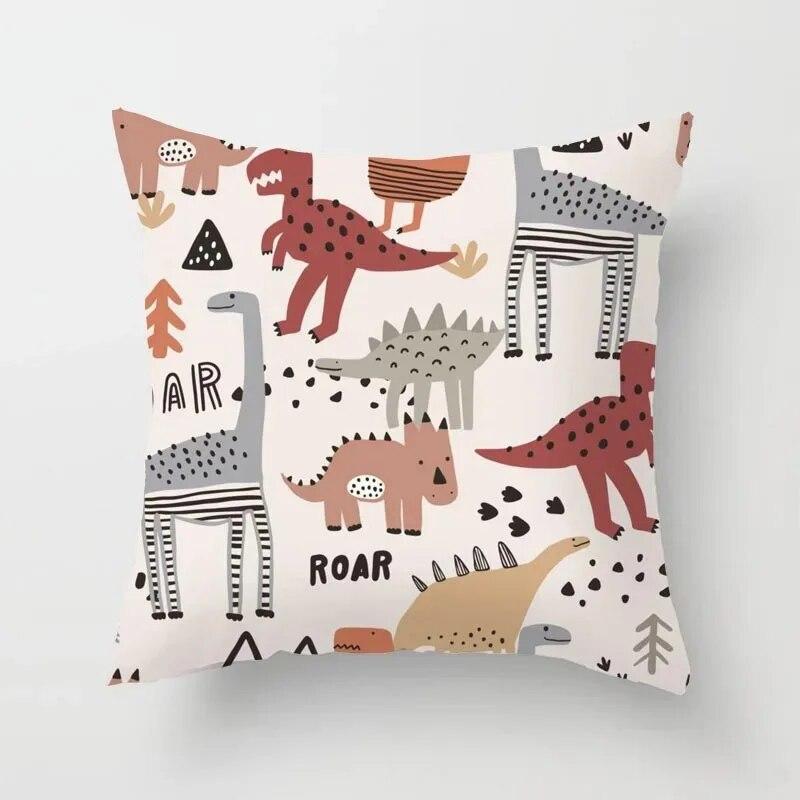 Office Dinosaur Sofa Pillowcase Cushion Cover Pillowcase Cushion Cover Sofa Bed Home Decoration Living Room Car