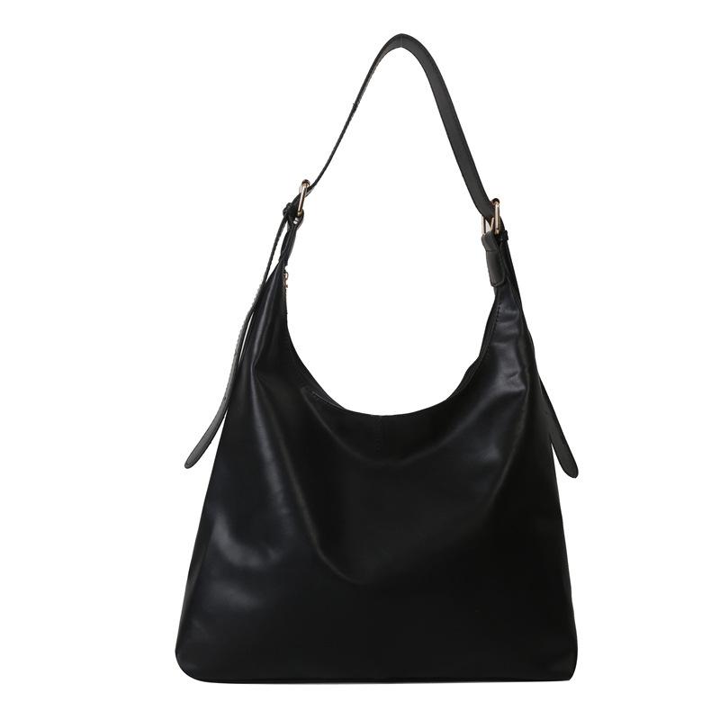 Large capacity tote bag fashionable versatile solid color temperament handbag bag underarm bag shoulder bag commuter women's bag