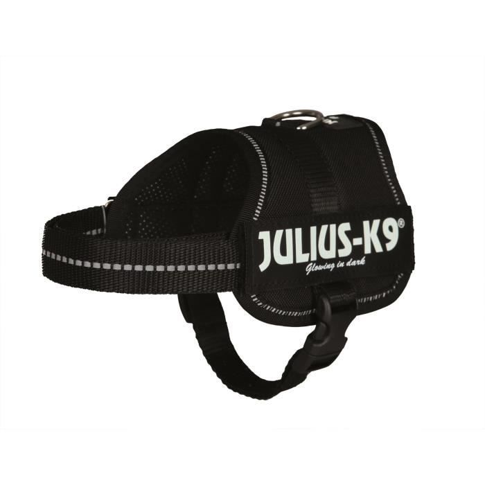 Harnais - Julius-K9 - Baby 2 - XS-S 33-45 cm - 18 mm - Noir