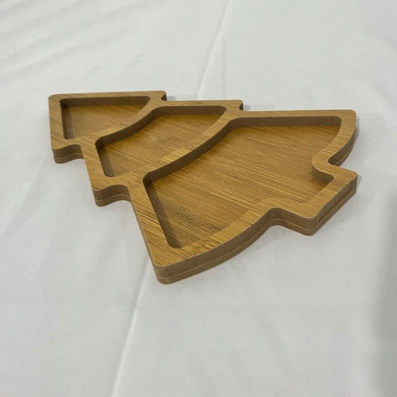 Christmas Tree Board Charcuterie Restaurant Dessert Board Christmas Tree Tray Plate for Food Appetizers Desserts Snacks Sushi