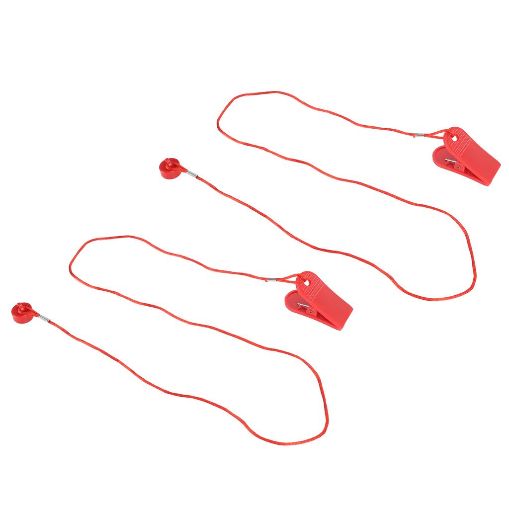 2 Stück Universelle Laufband-Sicherheitsschlüssel Sicherheitsmagnetverschluss Not-Aus-Schalter für Laufmaschine