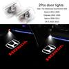 Honda Car Door Welcome Lights Projector Lamps Accessories For Civic FIT Accord Prelude CRV 5th City CRZ CRX Jazz HRV Pilot Vezel aja256
