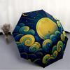 1pc Moon Waves Automatic Open/Close Umbrella, Portable Folding Umbrella for Travel, Themed Events, It Is Suitable As a Gift for Various Festivals, Out