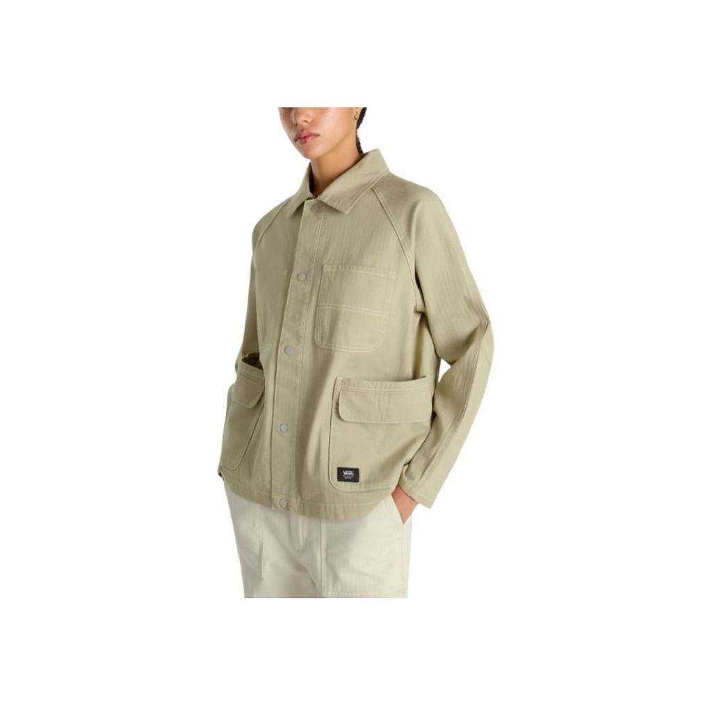 Vans Codey Utility Casual Multi-Pocket Single-Breasted Work Jacket Women Jackets Light-Brown VN000HJRD3Z