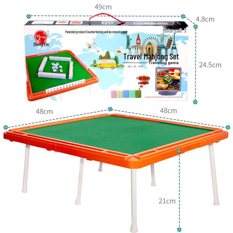 

Foldable Mini Mahjong Table Set for Travel