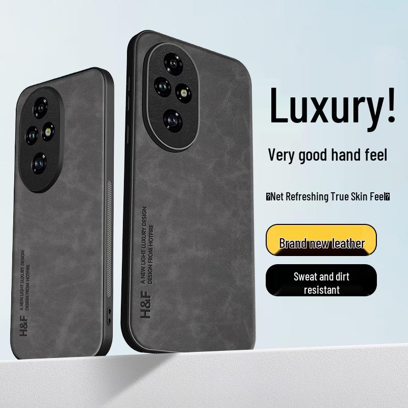 Rehoo Suede-Feel Full-Coverage Lens Phone Case for Honor