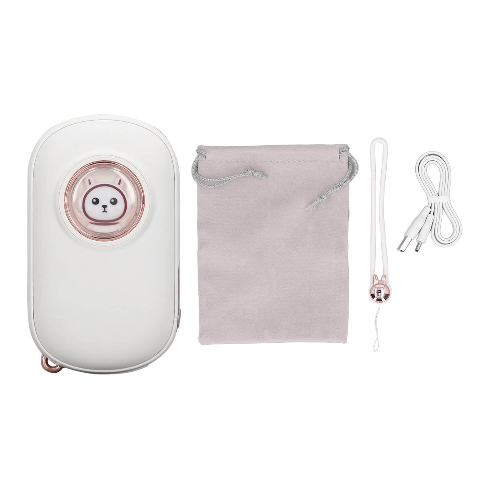 

Ручной обогреватель Power Bank 6000mAh Mini USB перезаряжаемый внешний аккумулятор 3 уровня контроля температуры карман белый