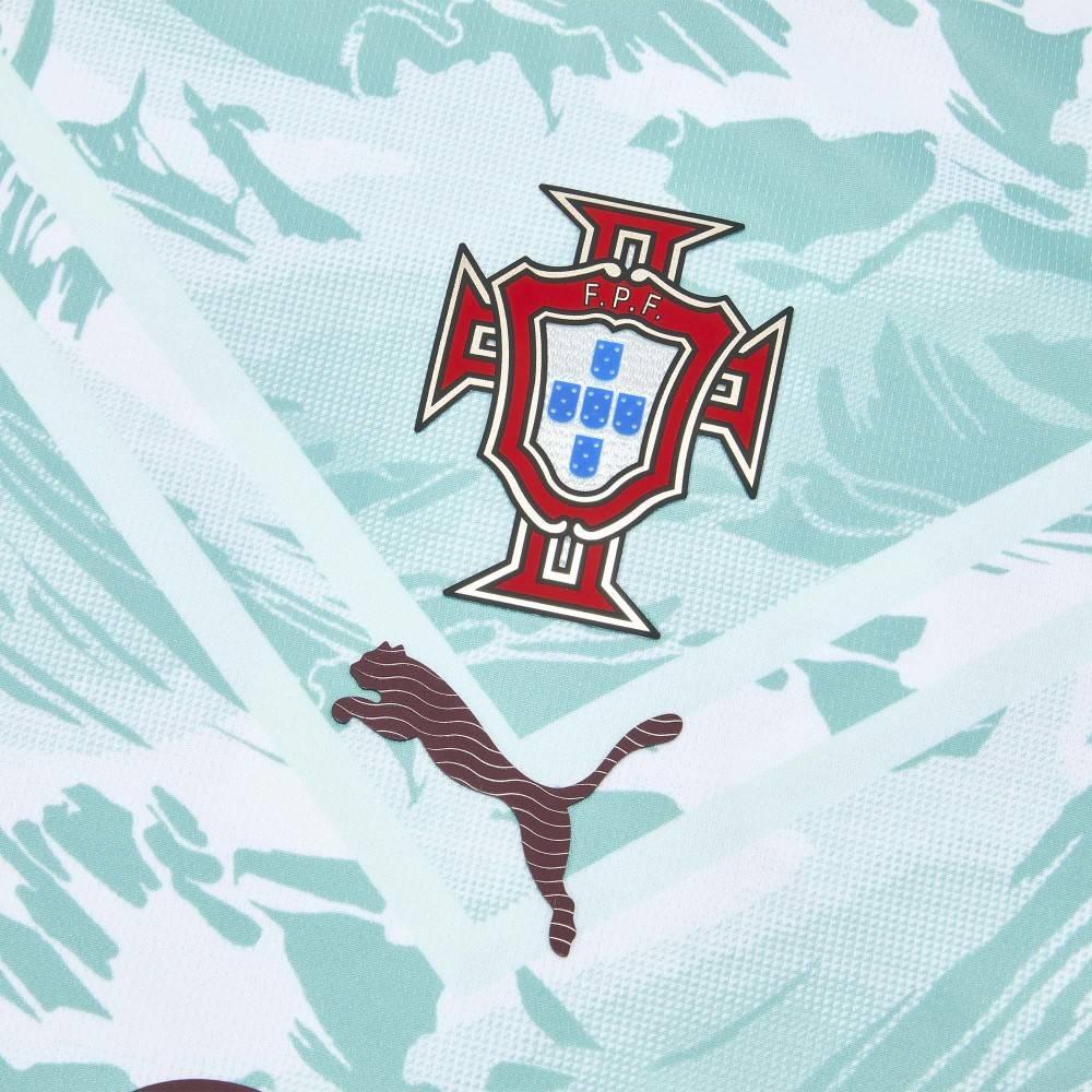 Puma Maglia da calcio da trasferta versione tifoso Nazionale Portogallo Vitinha 23 Pullover sportivo traspirante a maniche corte ad asciugatura rapida Uomo top 788146-73