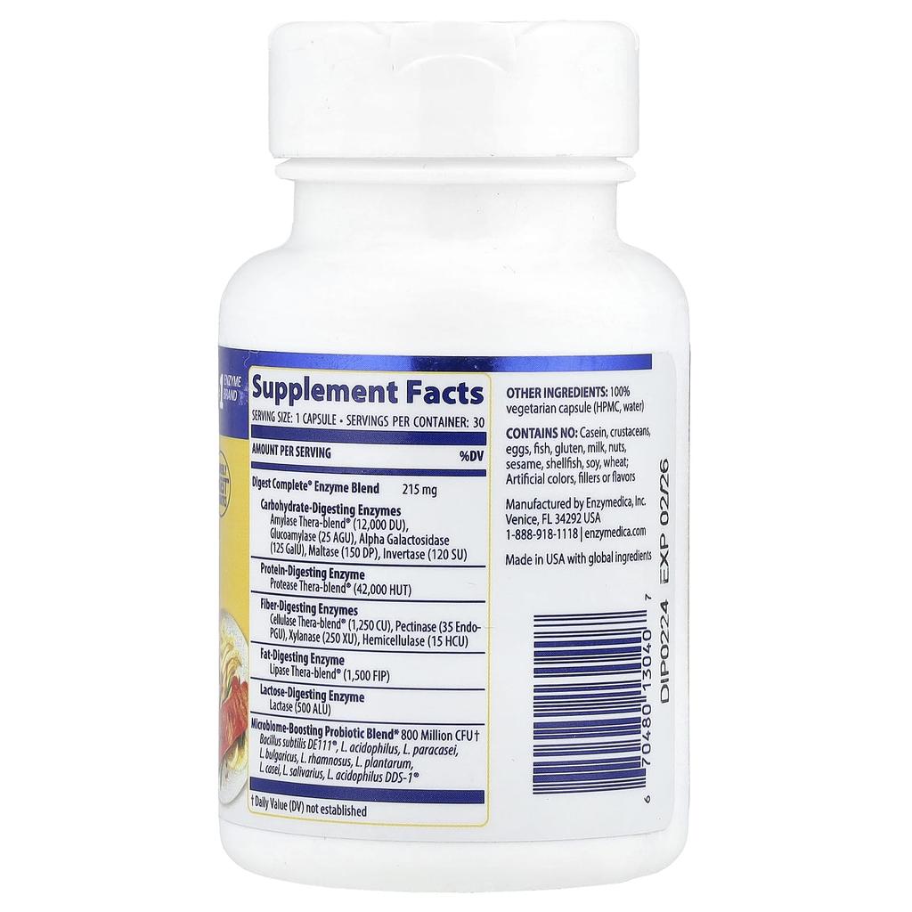 Digest Complete® + Probiotic, 30 Capsules